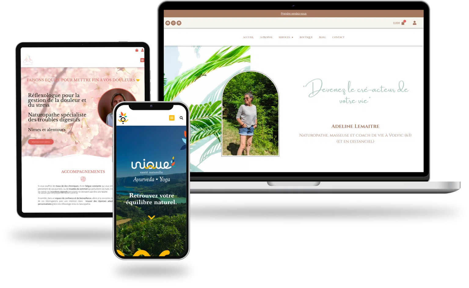 Création de sites internet pour les thérapeutes