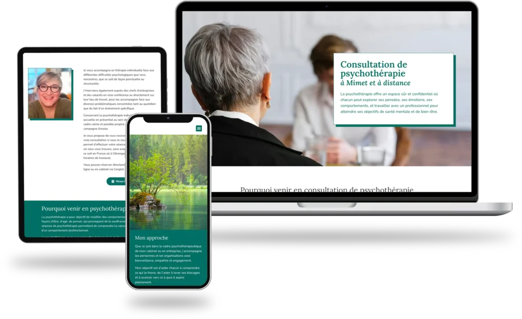 Solution Expansion Création de sites sur mesure pour les coachs, thérapeutes et psychologues